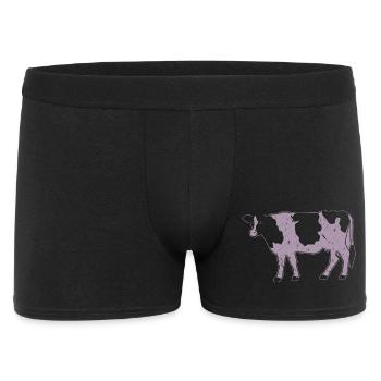 Style grunge de ferme en silhouette de vache - Boxer Homme - noir - Devant