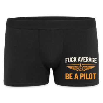 Pilote fier – voler avec passion - Boxer Homme - noir - Devant