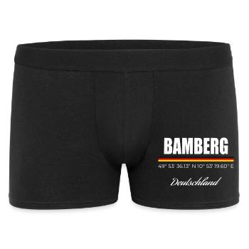 Bamberg - Männer Boxer Shorts - Schwarz - Vorne