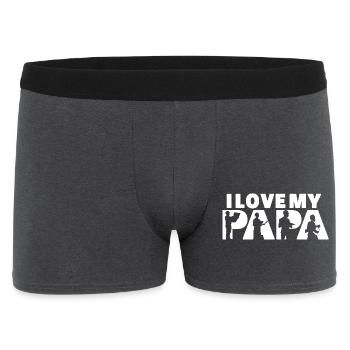 J’adore mon papa architecte construction papa - Boxer Homme - charbon - Devant