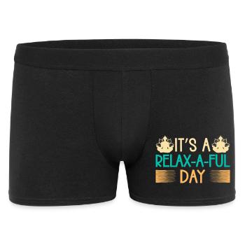 Yoga C’est une journée détente Yoga drôle - Boxer Homme - noir - Devant