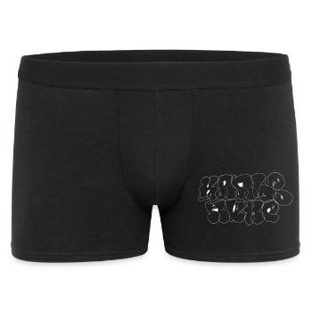 Urban Bubble-Graffiti Lettering Karlsruhe Style - Men's Boxer Shorts - black - Front