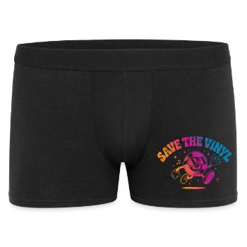Save the Vinyl DJ Music - Men's Boxer Shorts - black - Front