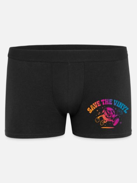 Save the Vinyl DJ Music - Men's Boxer Shorts - black
