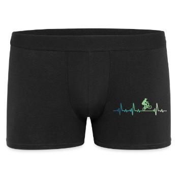 BMX Bike Rider's Heartbeat BMX Bike - Men's Boxer Shorts - black - Front