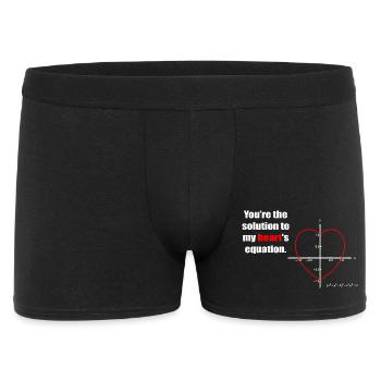 Heart Equation on Graph - Men's Boxer Shorts - black - Front