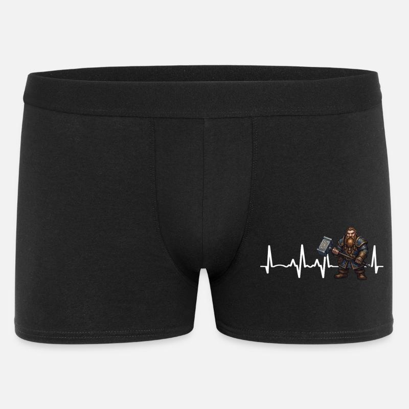 Dwarf Hammer Herzschlag - Männer Boxer Shorts - Schwarz
