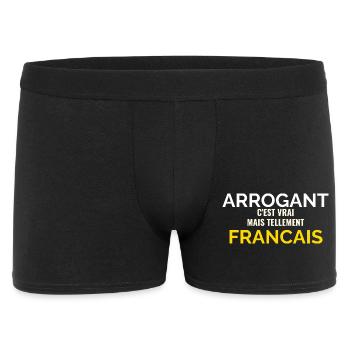 Tellement Français Humour Patriote - Boxer Homme - noir - Devant
