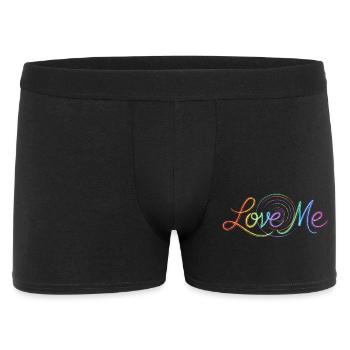 Love Me Say Texte coloré Dessin d’Art Imprimé - Boxer Homme - noir - Devant