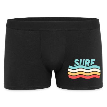 Surf - Männer Boxer Shorts - Schwarz - Vorne