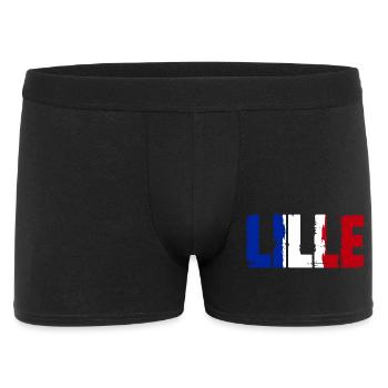 Lille Frankreich - Männer Boxer Shorts - Schwarz - Vorne