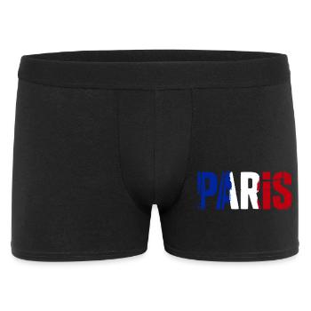 Paris Frankreich - Männer Boxer Shorts - Schwarz - Vorne