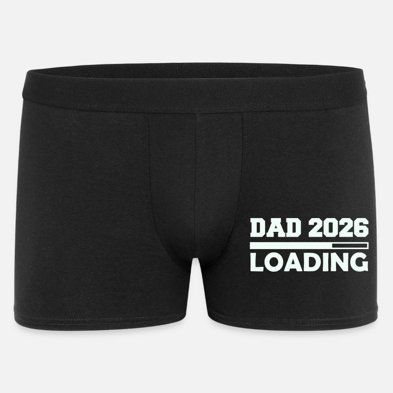 Papa 2026 lädt - Männer Boxer Shorts - Schwarz