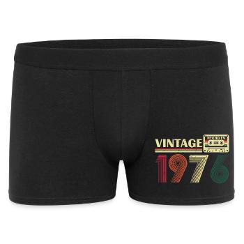 1976 Vintage Retro Birthday Gift - Men's Boxer Shorts - black - Front