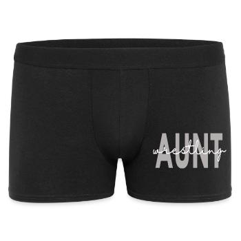 Proud Wrestling Aunt Auntie Sports - Men's Boxer Shorts - black - Front