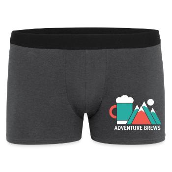 Adventure Brews Hiking Beer - Men's Boxer Shorts - charcoal grey - Front