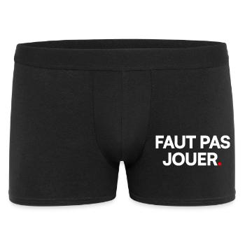 Faut pas jouer - Boxer Homme - noir - Devant