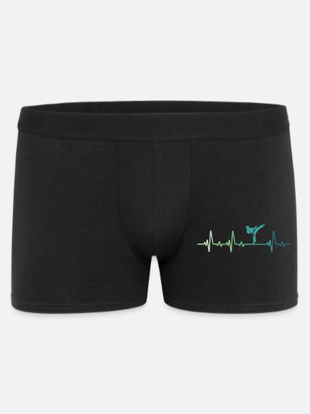 Karate Kara-Te Heartbeat Karate - Men's Boxer Shorts - black