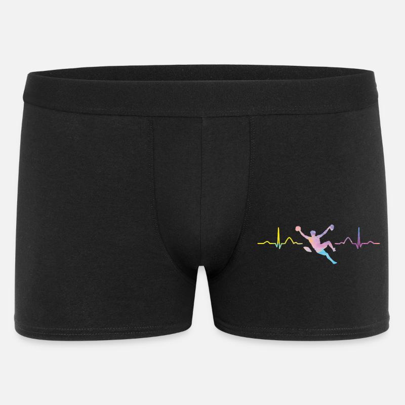 Boulderer Herzschlag Boulder Bouldern - Männer Boxer Shorts - Schwarz