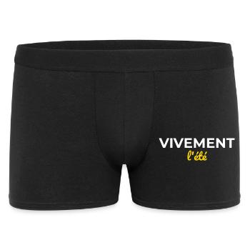 Vivement l'Été — Nostalgie Soleil - Boxer Homme - noir - Devant