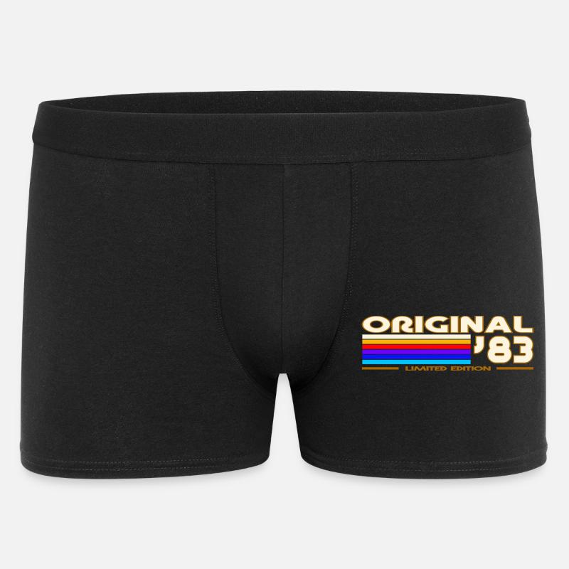 Original 83 Rainbow Retro Logo - Boxer Homme - noir