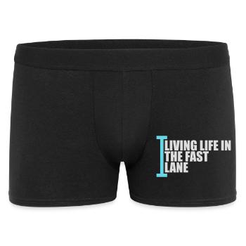 Life In The Fast Lane Float Funny Pool Saying - Men's Boxer Shorts - black - Front