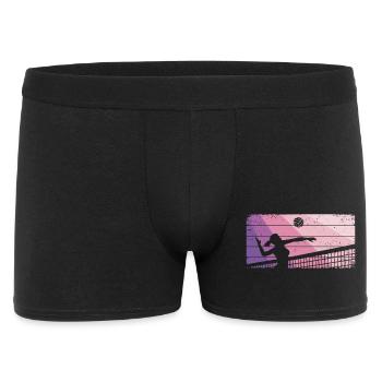 Joueuse de volley-ball de beach-volley féminin - Boxer Homme - noir - Devant