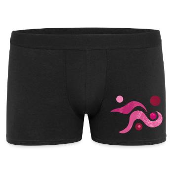 yoga-design_52 - Männer Boxer Shorts - Schwarz - Vorne