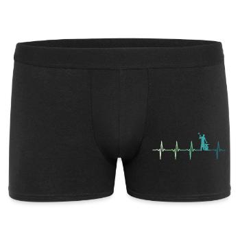 blacksmith hammer heartbeat metalworker - Men's Boxer Shorts - black - Front