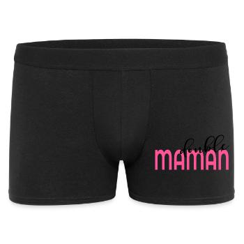 Mutter von zwei Kindern - Männer Boxer Shorts - Schwarz - Vorne