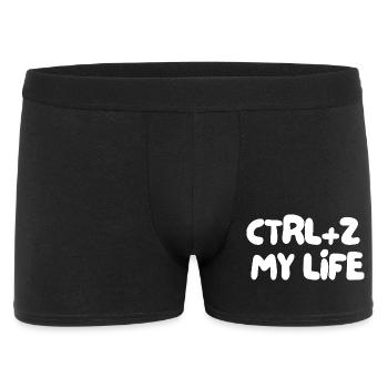 CTRL+Z MY LIFE - Men's Boxer Shorts - black - Front