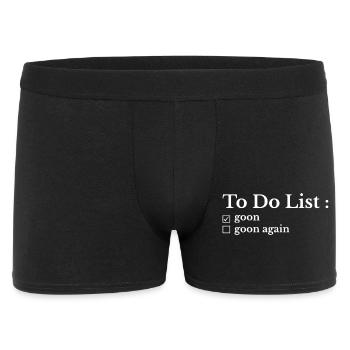 Lustige To-Do-Liste: Meine To-Do-Liste - Männer Boxer Shorts - Schwarz - Vorne