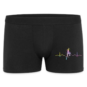 Boulderer Herzschlag Boulder Bouldern - Männer Boxer Shorts - Schwarz - Vorne