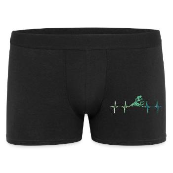 mountain biking heartbeat mtb - Men's Boxer Shorts - black - Front