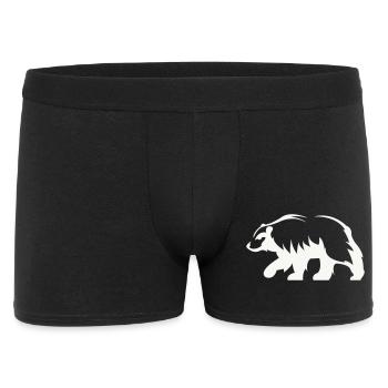 Silhouette d’ours - Boxer Homme - noir - Devant