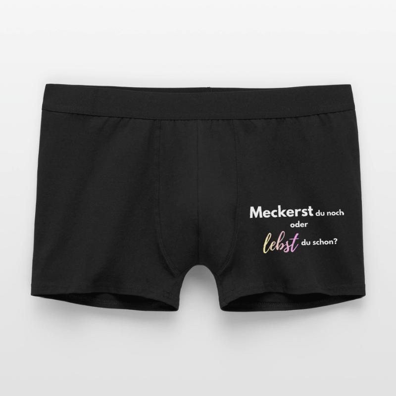 Meckerst_du_noch_oder_lebst_du_schon_-4- Männer Boxer Shorts