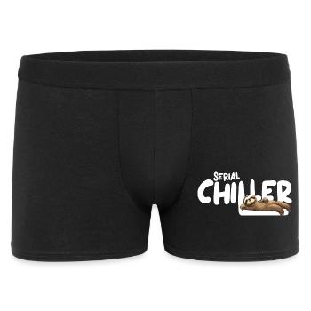 Sloth Serial Chiller – Funny Sloth Tee - Men's Boxer Shorts - black - Front