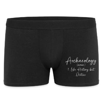 Archaeology Definition - Men's Boxer Shorts - black - Front