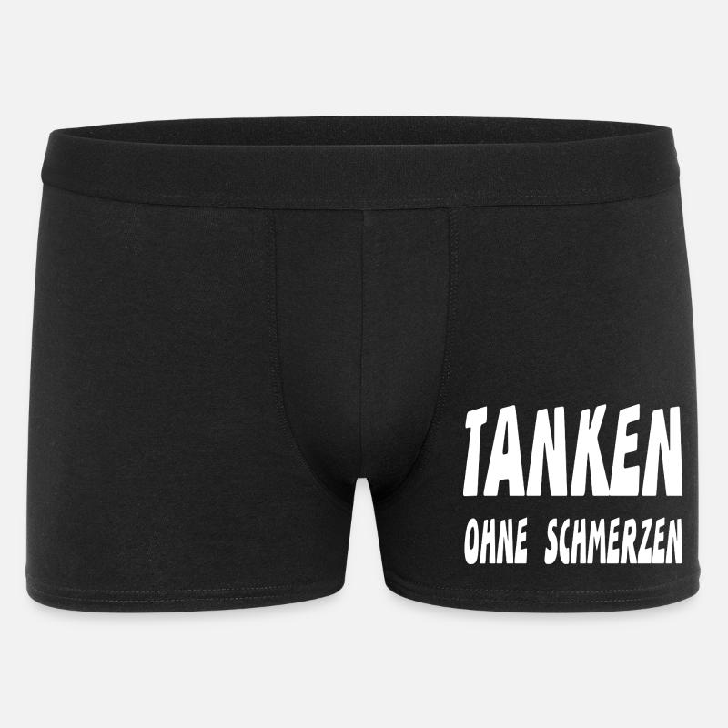 Tanken - Männer Boxer Shorts - Schwarz