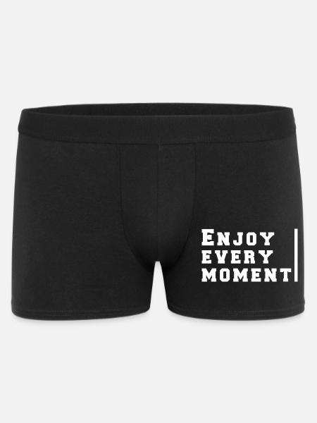 enjoy every moment - Men's Boxer Shorts - black