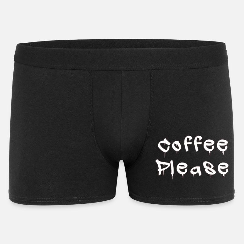 COFFEE_PLEASE - Boxer Homme - noir