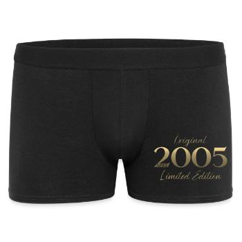 Cadeau du 21e anniversaire Mari Original avril 2005 - Boxer Homme - noir - Devant