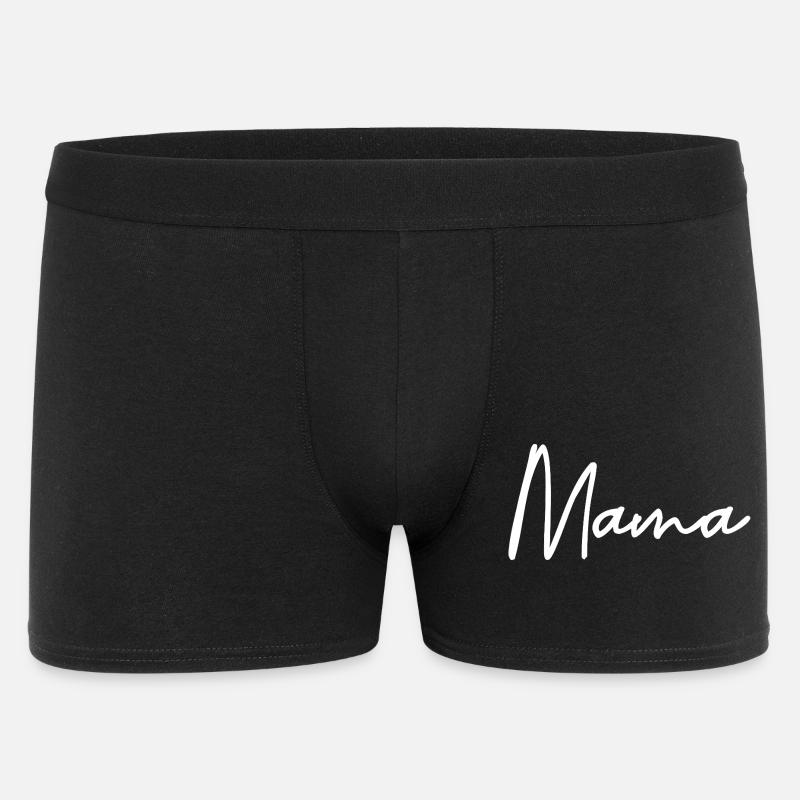 Mama - Männer Boxer Shorts - Schwarz