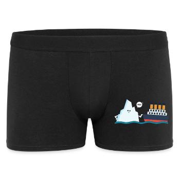 Titanic : Parodie drôle de Titanic et I-ceberg Poke - Boxer Homme - noir - Devant