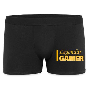 Gamer als Job - Männer Boxer Shorts - Schwarz - Vorne