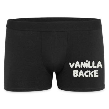 Vanillabacke - Männer Boxer Shorts - Schwarz - Vorne