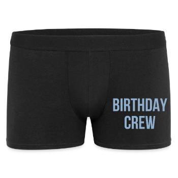 Birthday Crew - Men's Boxer Shorts - black - Front
