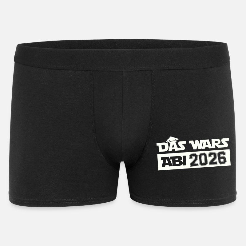 DAS WARS Abi 2026 - Männer Boxer Shorts - Schwarz