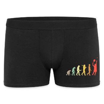 Tennis Evolution Retro-Geschenk für Tennisspieler - Männer Boxer Shorts - Schwarz - Vorne