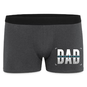 Papa, tu es mon héros Chemise - Boxer Homme - charbon - Devant